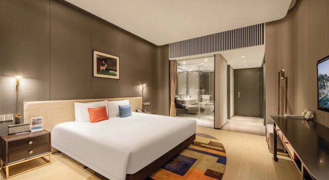 Standardowy dwuosobowy pokój Lujiang Mega Hotel