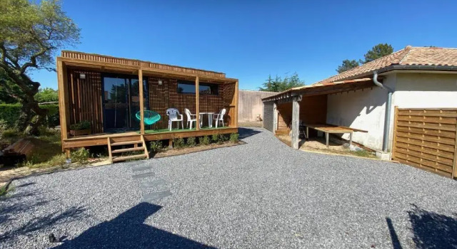 Коттедж EcoKub T3 Proche plages Lacs, wifi