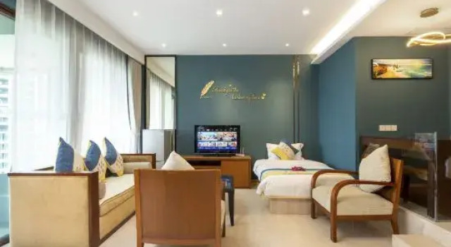 Люкс Deluxe с видом на море Qingshui Bay Mandao Seaview Holiday Hotel