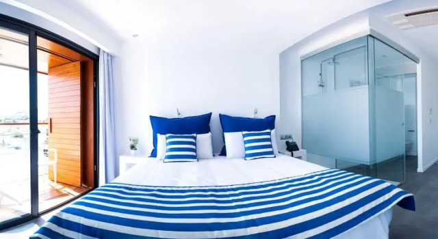 Двухместный номер Deluxe с балконом и с видом на море Hotel Boutique La Marquesina - Adults Only