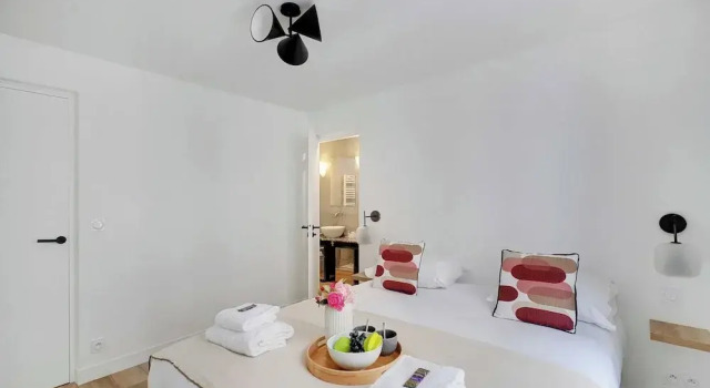 Chic Apartment - 2br/6p - Saint-ambroise, Забронировать Апартаменты/квартира Отели Парижа с парковкой, рядом с Курон, Парковка