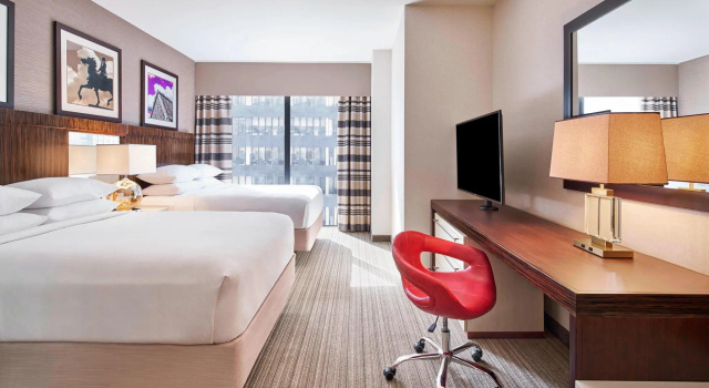 Четырёхместный номер Deluxe Sonesta Hotel Baltimore Inner Harbor