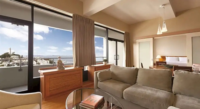 Двухместный люкс Premium floor c 1 комнатой Hilton San Francisco Financial District