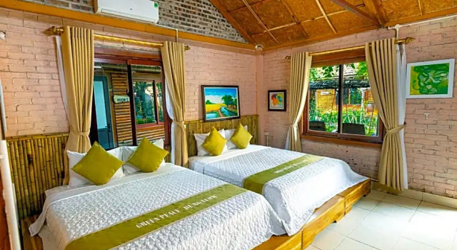 Двухместный номер Standard с видом на бассейн Green Peace Bungalow