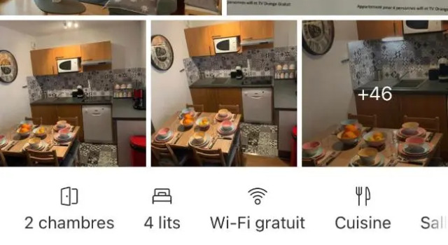 Апартаменты Appartement tt confort au coeur des montagnes vue sur les montagnes II Wifi
