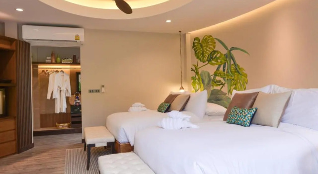 Четырёхместный номер Deluxe с видом на сад Tungtong Beach Villas