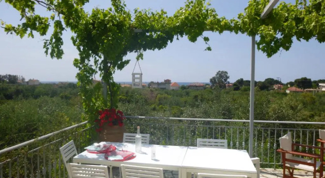 Коттедж Six-bedroom House With Terrace Ionian Sea View