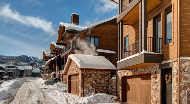 Ski Side Stunner with Pool by RedAwning