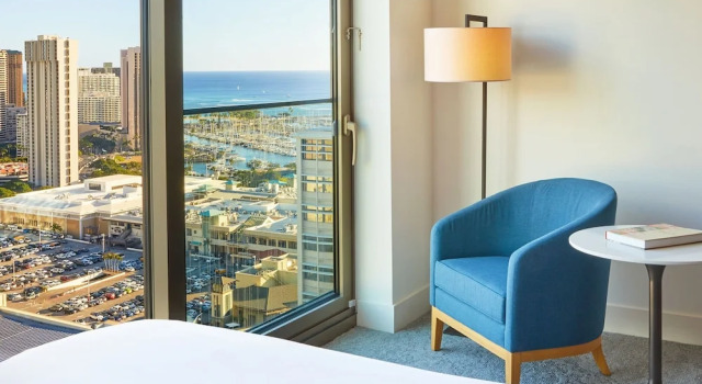 Люкс c 1 комнатой с видом на океан Renaissance Residences Oahu Honolulu