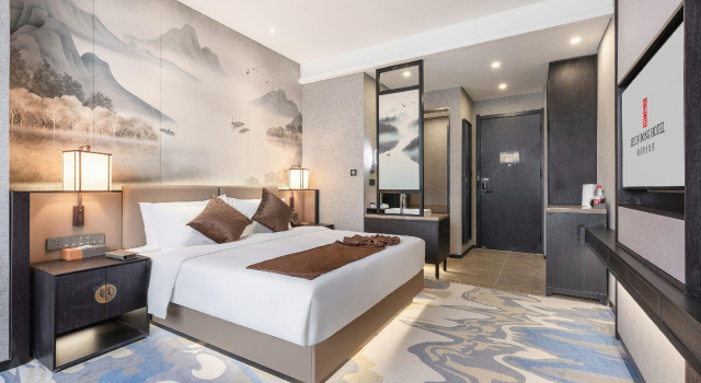 Rezen Dong Hotel (Xi'an Bell Tower Provincial Government Store), Забронировать Отель Бизнес-отели Сиань, рядом с Luomashi Walking Street, 4* 5*
