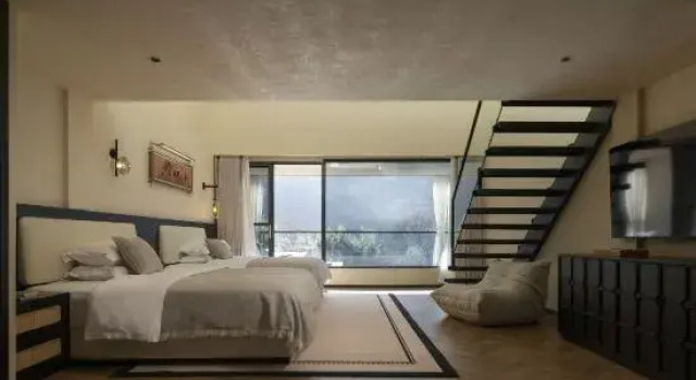 Семейный люкс с видом на горы Mulin Forest Zhaoxi Hot Spring Homestay