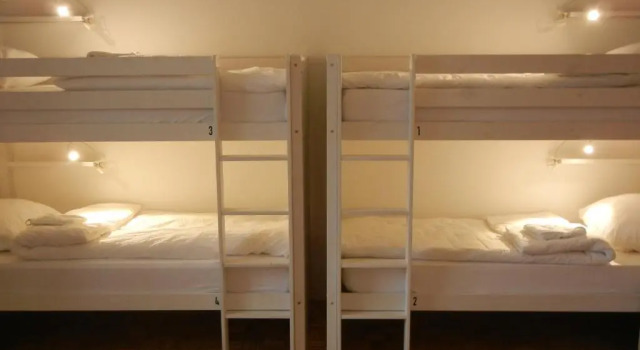 Кровать в общем номере C - Punkt Hostel