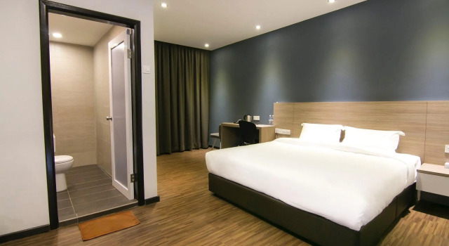 Deluxe Dvoulůžkový s manželskou postelí pokoj V Plus Hotel Ipoh