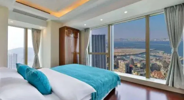 Семейный люкс с 2 комнатами с видом на море Dalian Xinhaian Scenic Hotel (Venice Water City)