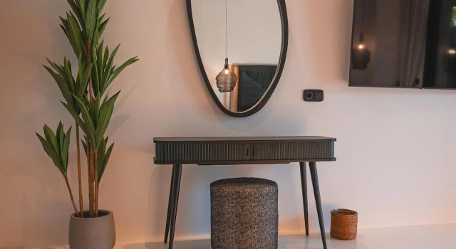 Люкс Deluxe с балконом Отель Ftelia Black Villas