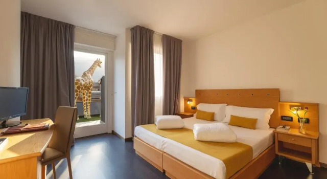Четырёхместный номер Standard с видом на сад Hi Hotels Trento