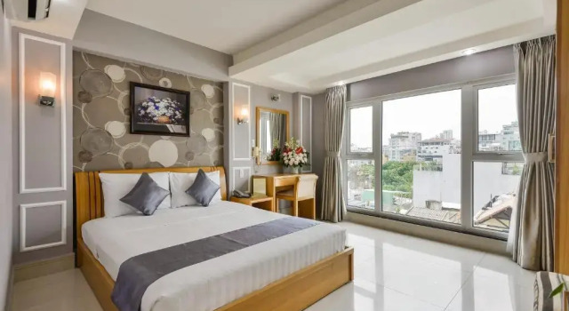 Двухместный номер Deluxe с видом на город Lucky Star Hotel 146 Nguyen Trai