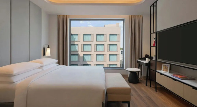 Апартаменты c 1 комнатой с видом на бассейн Marriott Executive Apartments Mall Road Amritsar