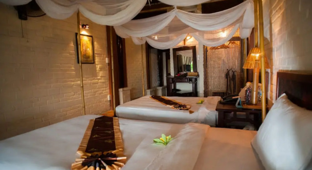 Двухместный номер Deluxe с балконом и с видом на сад Van Chai Resort
