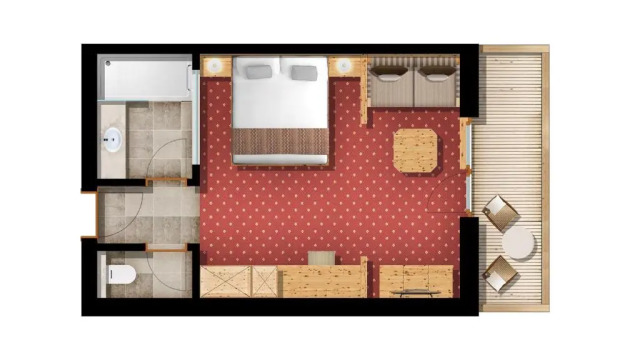 Двухместный номер Superior с балконом Aktiv Panoramahotel Daniel