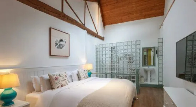 Люкс Дуплекс с 2 комнатами Mogan Mountain Living Map·Library Theme Guesthouse