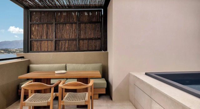 Двухместный номер Deluxe Whirlpool с балконом и с видом на море JW Marriott Crete Resort & Spa