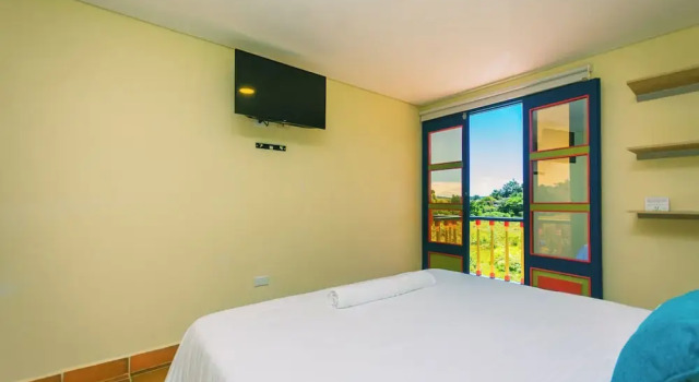 Standard double chambre avec balcon et Vue montagne Hotel Bambu Guatape