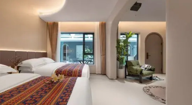 Семейный тент Wangshu Nanshe · WS | Mid-century Modern Style Designed Vacation Homestay