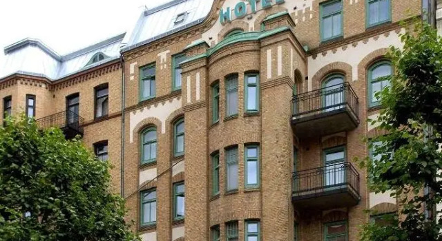 Кровать в общем номере Hotel Lorensberg