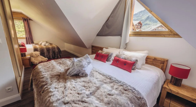 Апартаменты Deluxe с 5 комнатами с балконом и с видом на горы Chalet La Perle d'Oisans