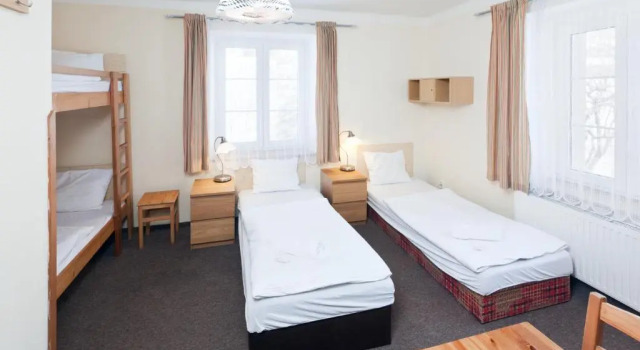 Кровать в общем номере Pytloun Apartments Zelený Háj