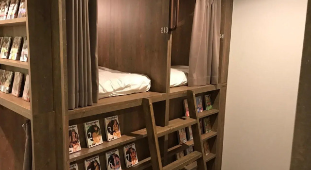 Capsula maschile Standard Comics & CapsuleHotel COMICAP Sapporo