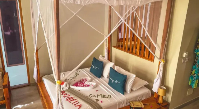 Двухместный номер Deluxe с балконом и с видом на море Zanzibella Hotel & SPA