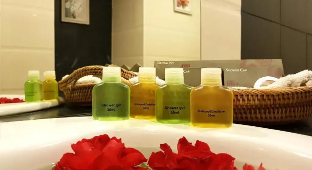 Кровать в общем номере Royal Bagan Hotel
