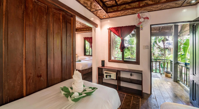 Семейное бунгало с видом на сад Siargao Inn Beach Resort