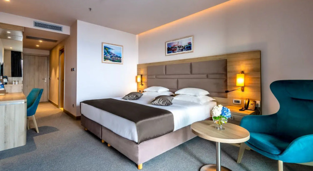 Двухместный номер Premium с балконом и с видом на море Hotel Plaža Duće