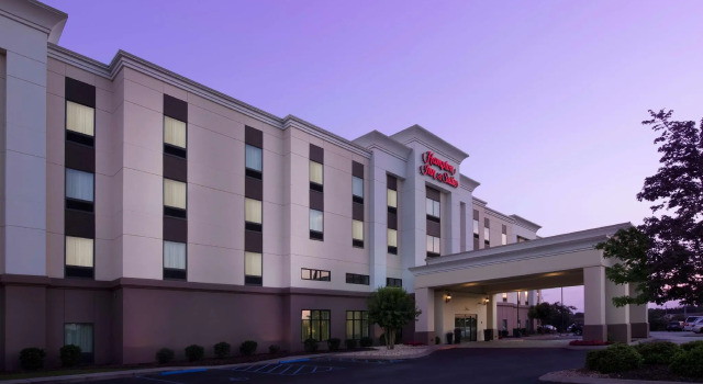 Кровать в общем номере Hampton Inn & Suites Athens-I-65 (Huntsville Area)
