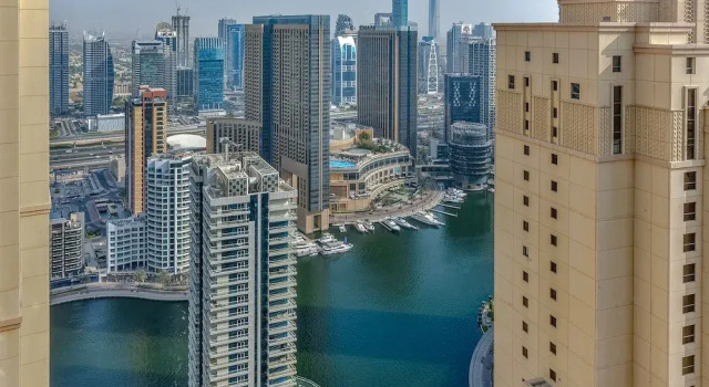 Апартаменты 1BR Apartment with Marina View at Sadaf