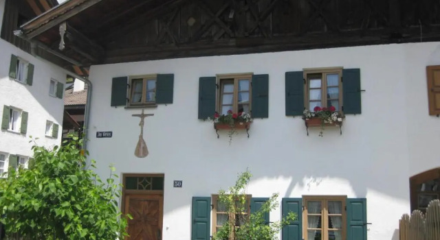 Кровать в общем номере Ferienhaus Bichler