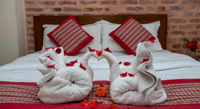 Номер Standard с красивым видом из окна Kathmandu Boutique Hotel