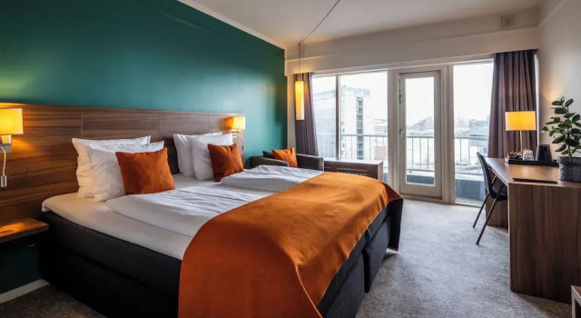 Standard- dobbelt værelse med altan med byudsigt First Hotel Atlantic