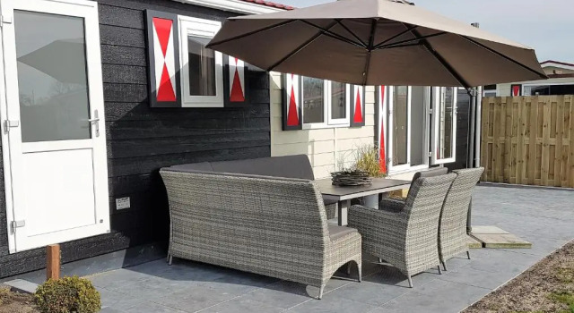 Шале Modern Chalet in Serooskerke with Garden
