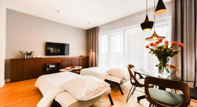 Апартаменты Superior c 1 комнатой с балконом Apartamenty Tespis - Francuska Atal Park