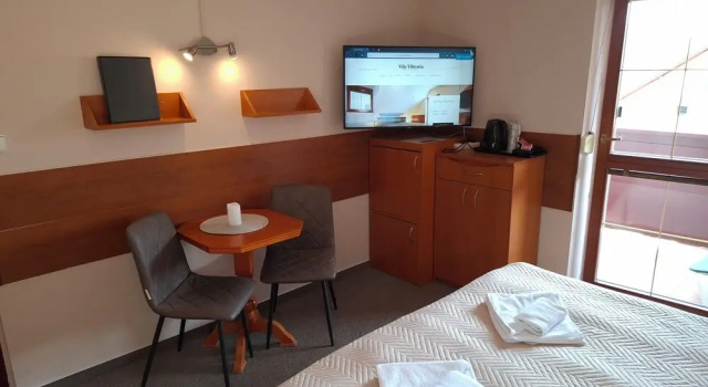 Двухместный номер Deluxe c 1 комнатой с балконом и с видом на горы Vila Viktória