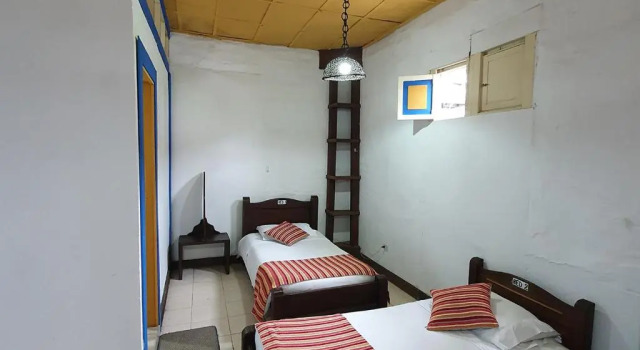 Кровать в общем номере Hotel Ciudad de Segorbe