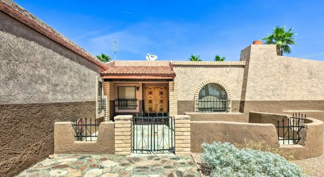 Patio & Panoramic Views: Hillside Lake Havasu Home