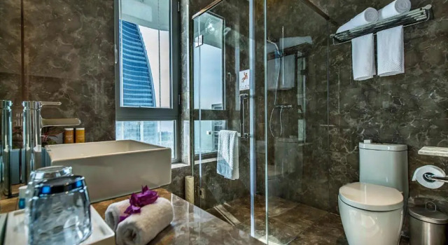 Одноместные семейные апартаменты с 2 комнатами с видом на океан Albion Residence Haitang Bay Sanya