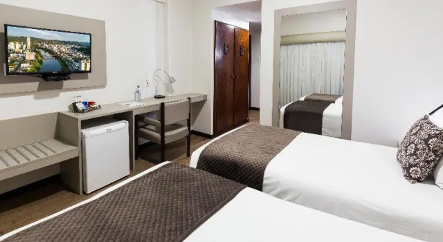 Двухместный номер Standard Plaza Blumenau Hotel - Próximo Curt Hering, Via Gastronômica