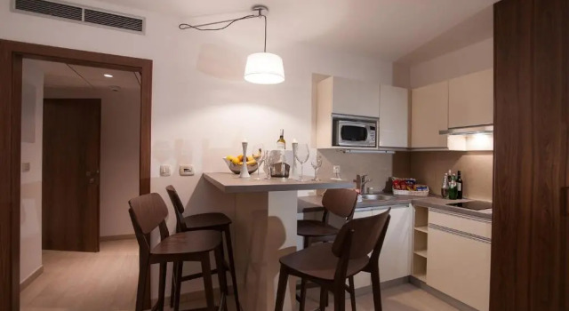 Апартаменты c 1 комнатой с видом на парк Aparthotel Miramare