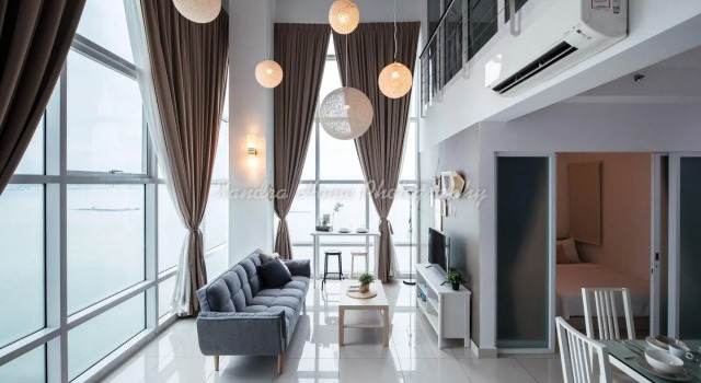 Xandra Maritime Modern Iconic Seaview Duplex Condo, Rezervasyon Daire George Town Penang